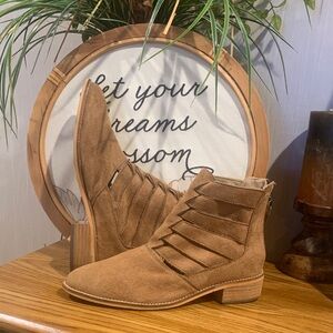 A Rider Girl Suede Ankle Boots